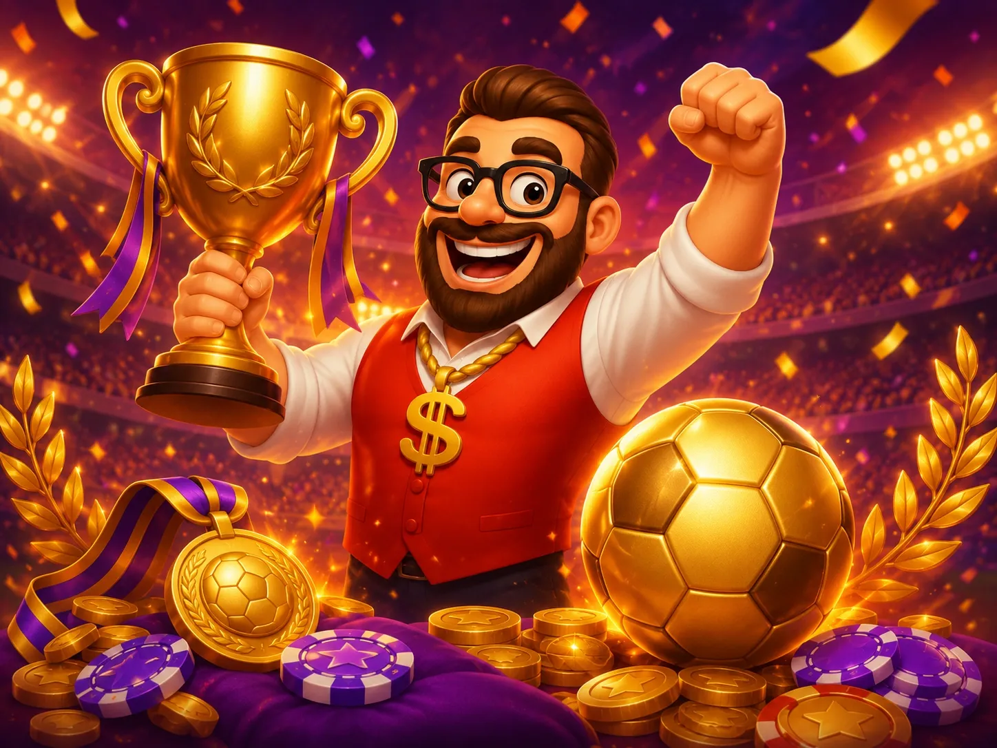 Golden Champion Trophy Moment